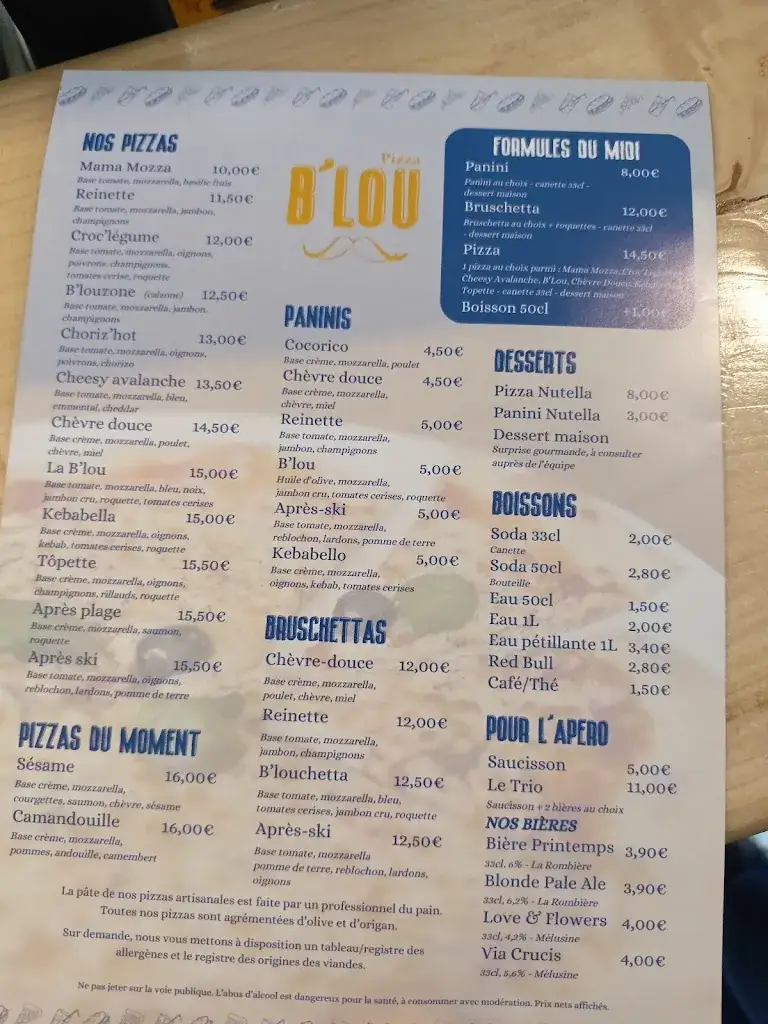 Menu_B'LOU PIZZA_Beaupréau-en-Mauges_immagine_2