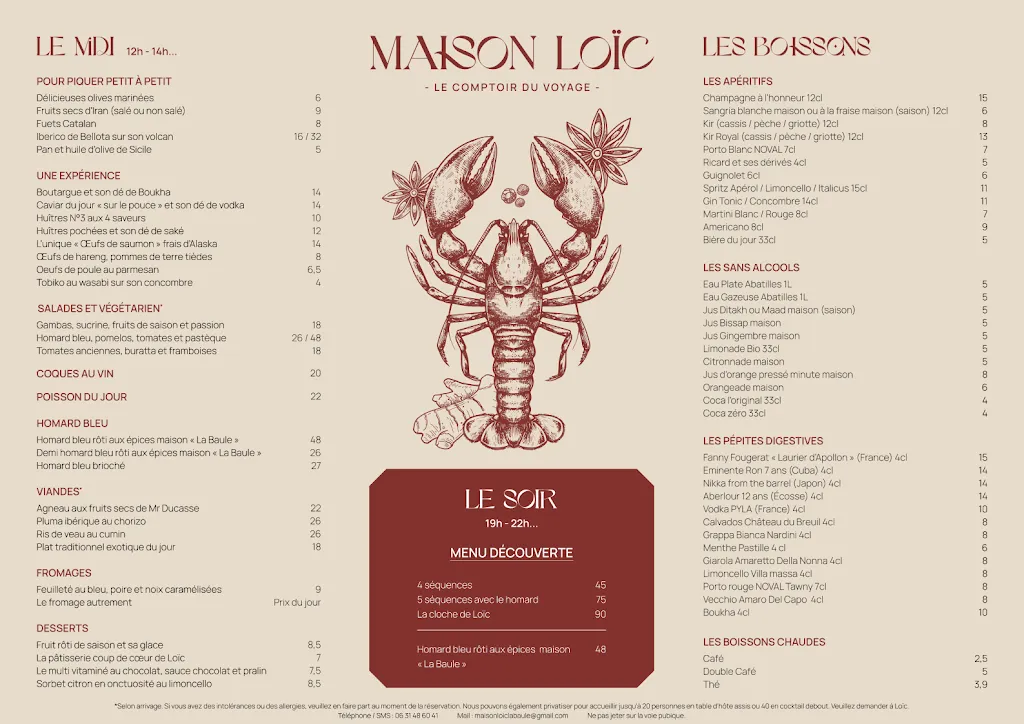Menu_Maison Löic_Baule-Escoublac_image_1