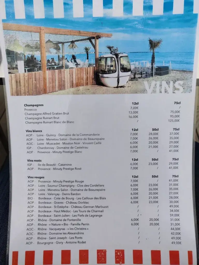 Menu_Le B - Restaurant de plage_Baule-Escoublac_immagine_3
