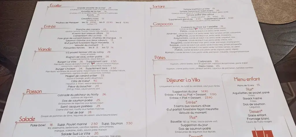 Menu_La Villa_Baule-Escoublac_image_4