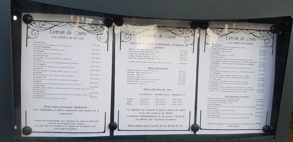 Menu_La Ferme du Grand Clos_Baule-Escoublac_image_4