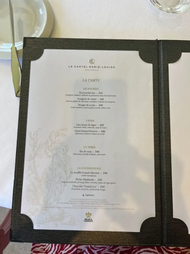 Menü_Restaurant La Table du Castel_Baule-Escoublac_Bild_3