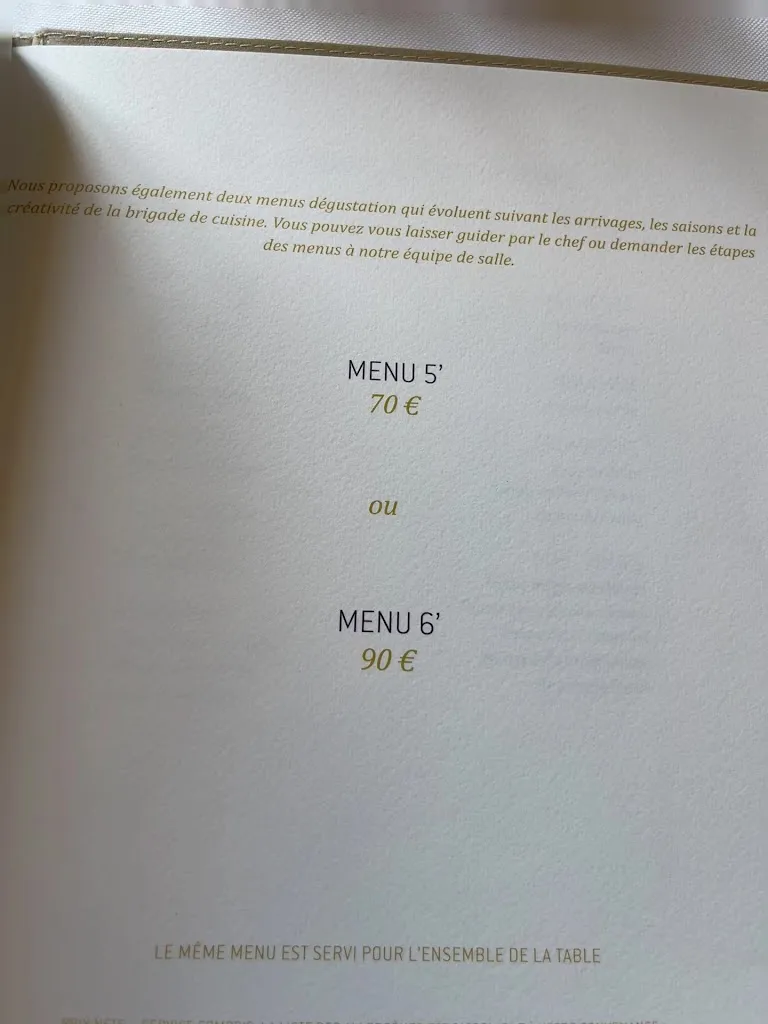 Menu_Restaurant L'Epicurien - Abbaye de Villeneuve_Sorinières_image_1