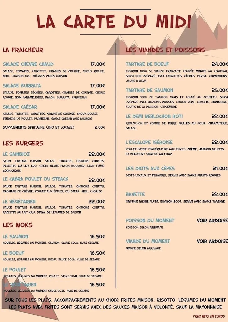 Menu_Le Sainbioz_Haut-Bréda_image_3