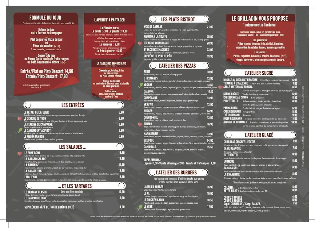 Menü_L'Atelier - La Chapelle sur Erdre_Chapelle-sur-Erdre_Bild_1