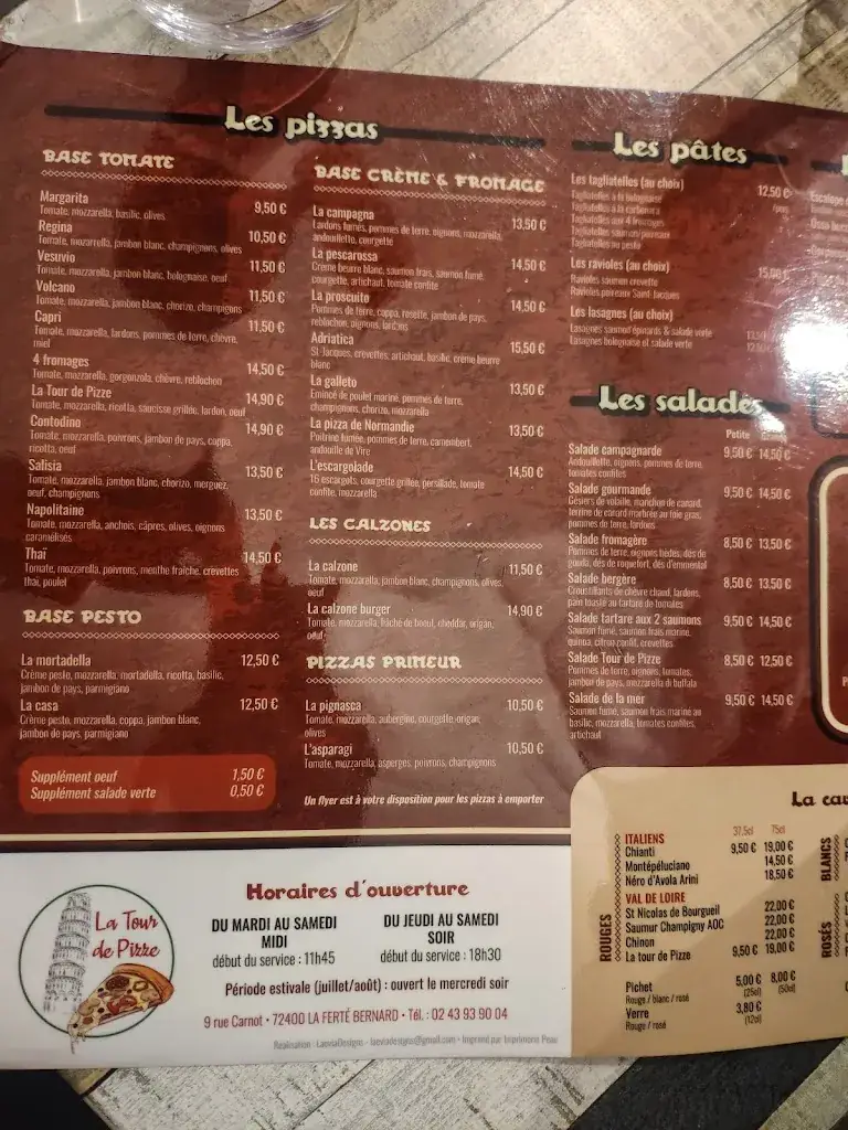 Menu_La Tour de Pizze_Ferté-Bernard_image_4
