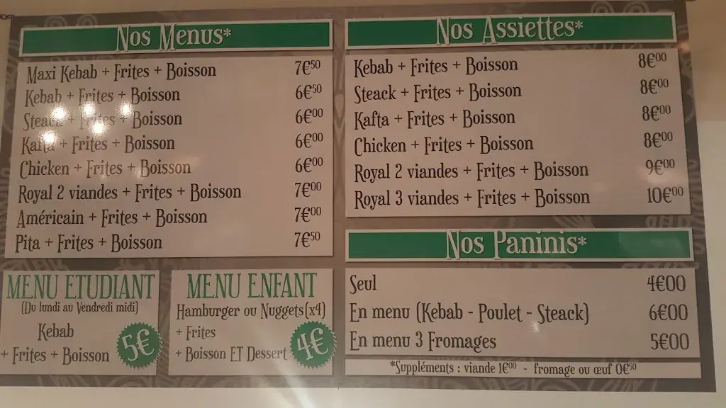 Menu_Le Fast Food Kebab_Ferté-Bernard_image_3