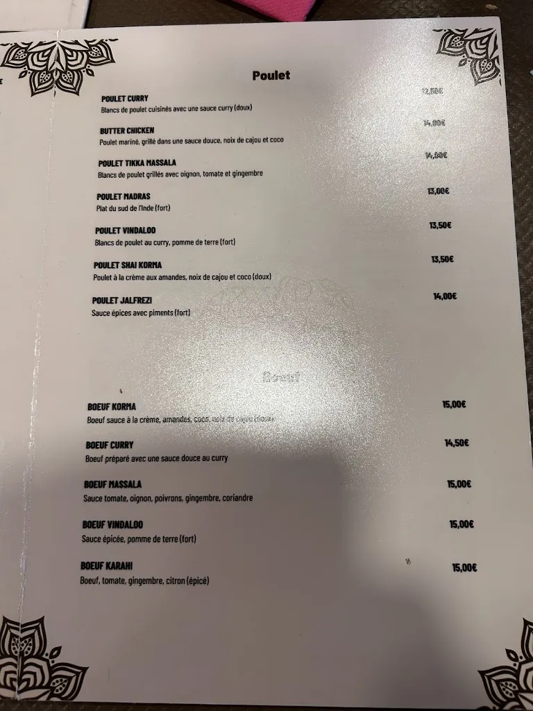 Menu_Kashmir Restaurant_Montmélian_image_1