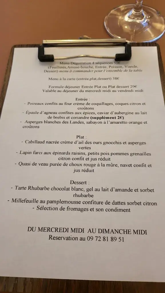 Menu_Restaurant les Ajités_Roche-sur-Yon_image_1