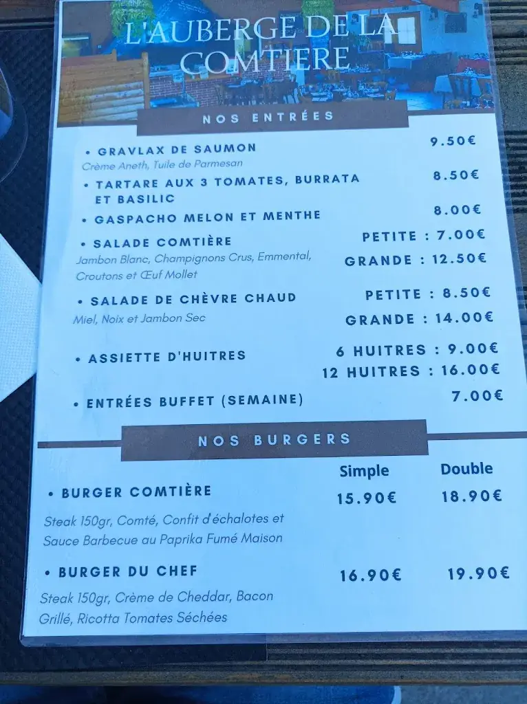 Menu_Auberge de la Comtière_Vallet_image_3