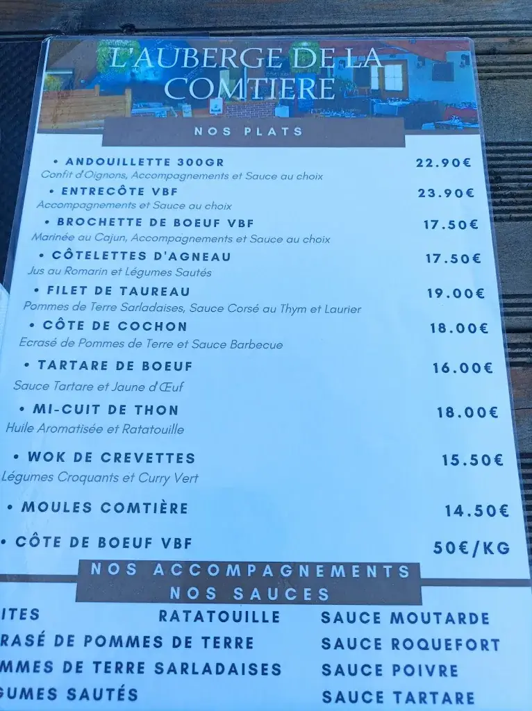 Menu_Auberge de la Comtière_Vallet_image_4