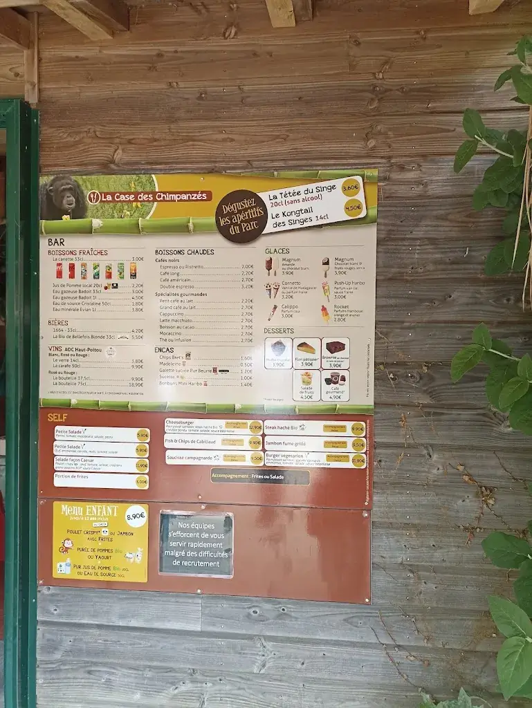 Menu_La Hutte des Gorilles_Romagne_image_1