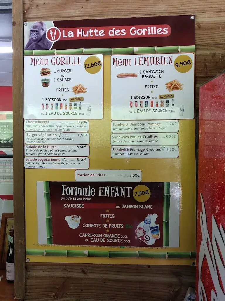 Menu_La Hutte des Gorilles_Romagne_image_2