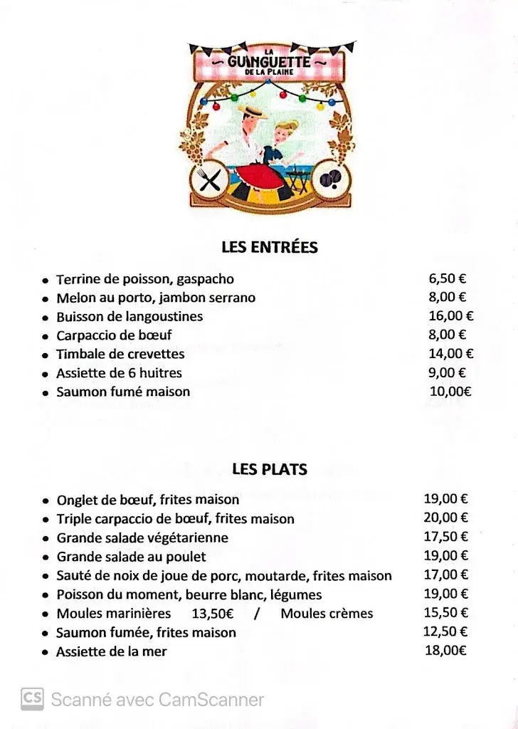 Menu_La Guinguette de la Plaine_Plaine-sur-Mer_image_1