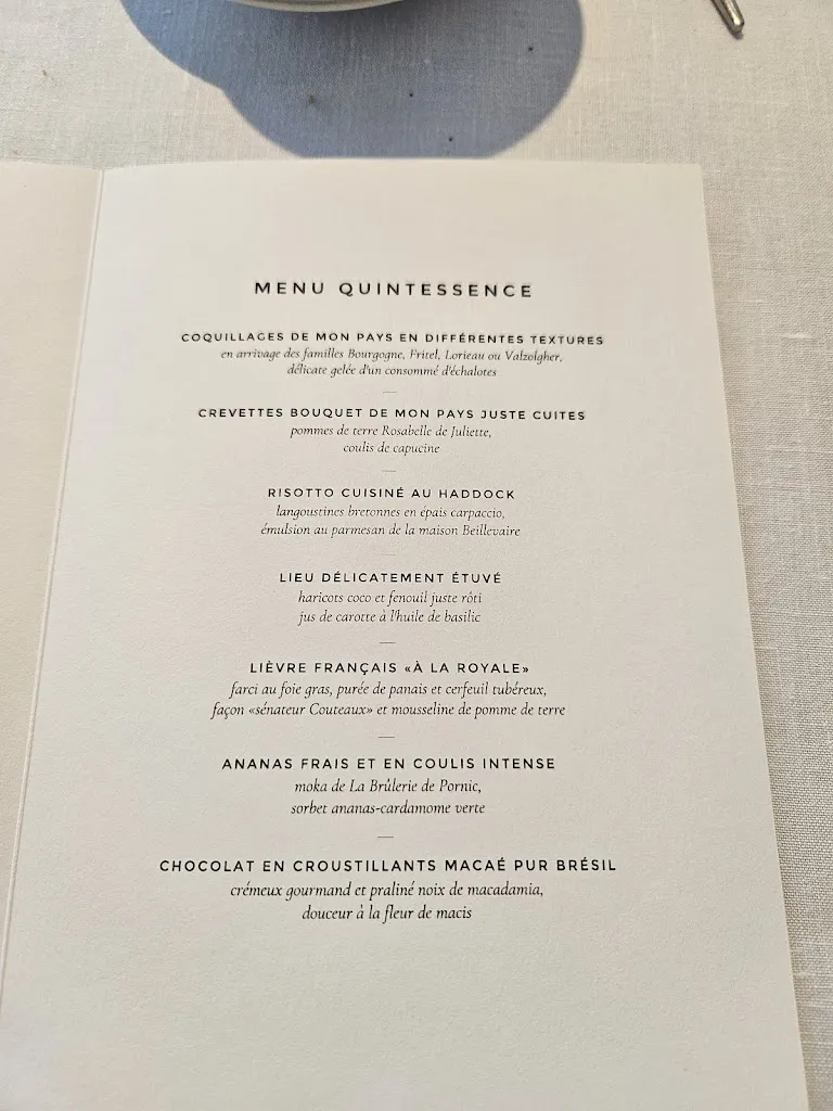 Menu_Hôtel Restaurant Anne de Bretagne | Mathieu Guibert_Plaine-sur-Mer_image_1