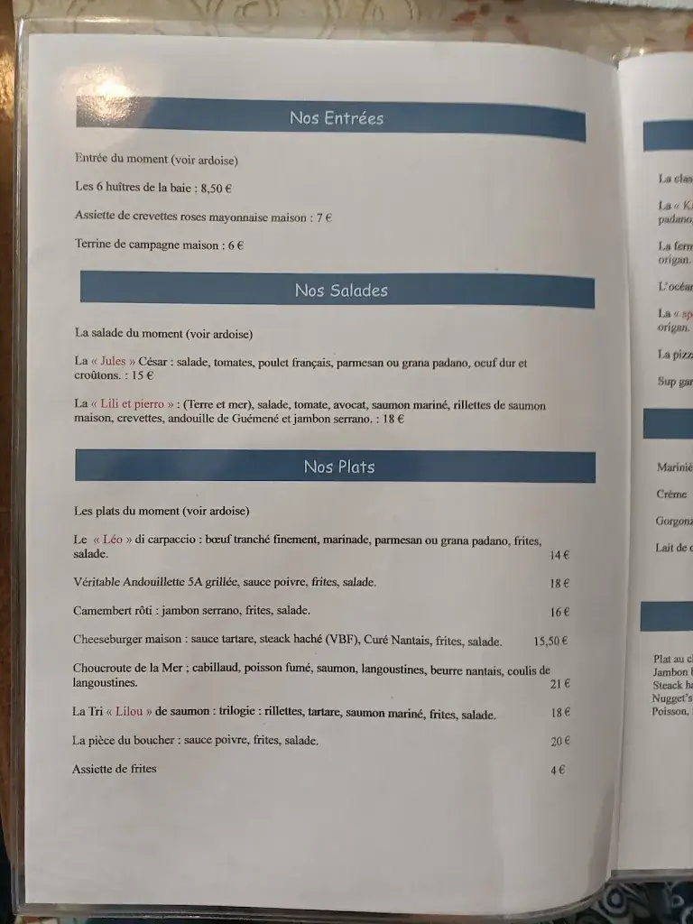 Menu_Le Pavillon des Flots_Plaine-sur-Mer_image_4