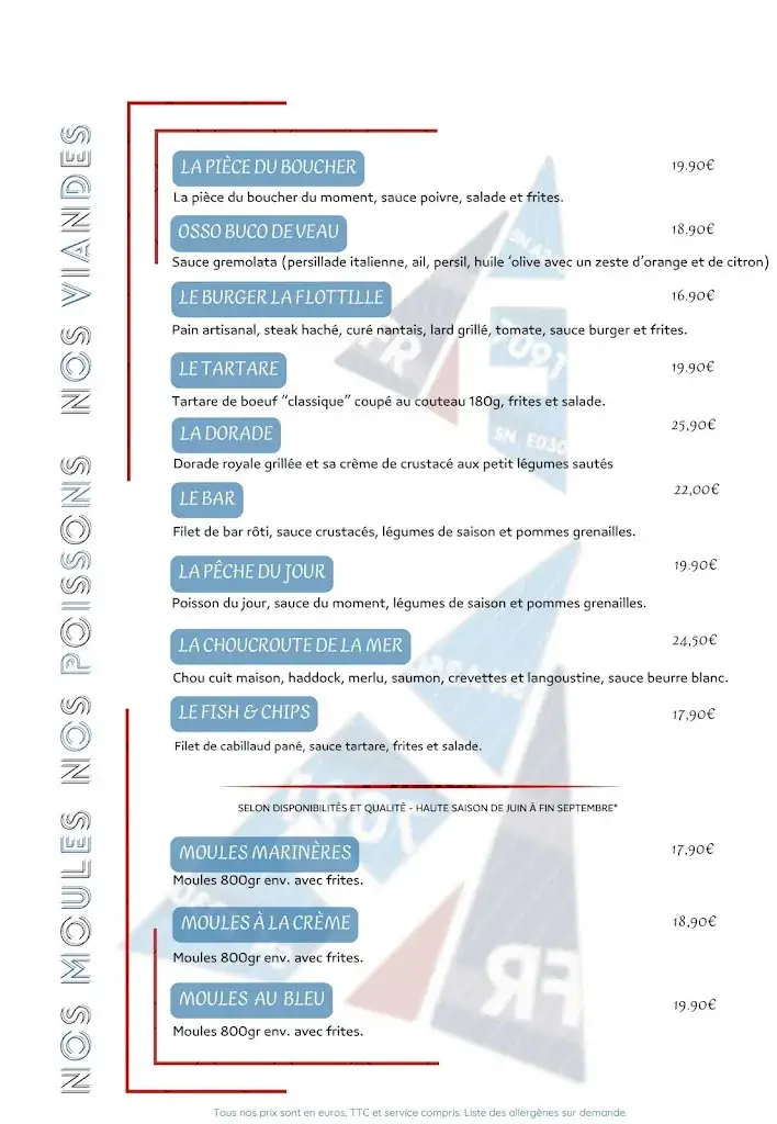 Menu_Restaurant La Flottille Préfailles_Préfailles_image_2