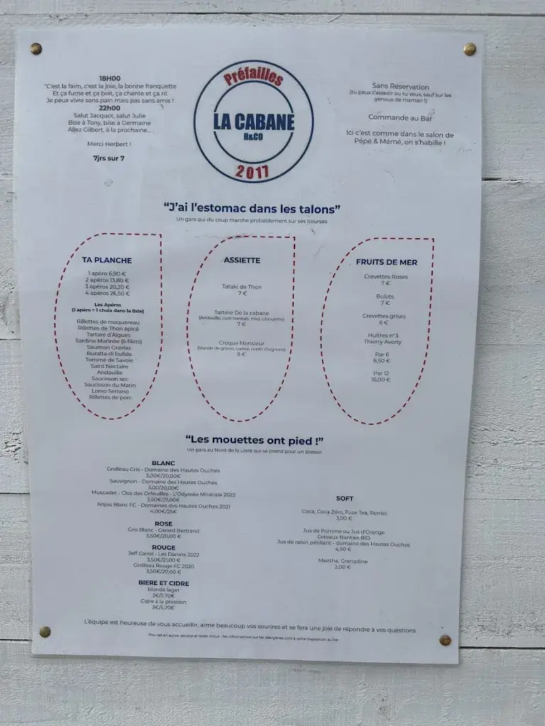 Menu_La cabane Huîtres&Co_Préfailles_image_1