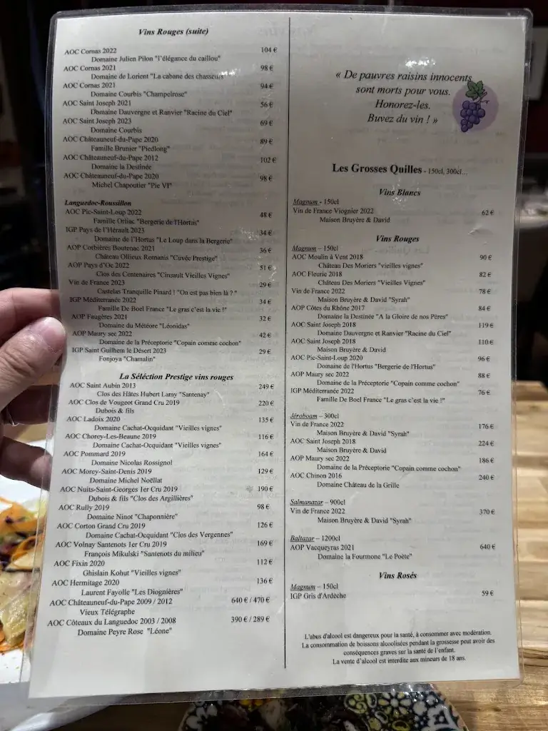 Menu_Bistrot La Varenne_Lyon_image_2