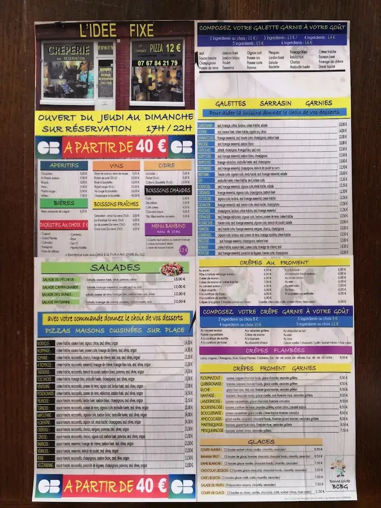 Menu_Crêperie-Pizza L'idée Fixe_Laigné-Saint-Gervais_image_1