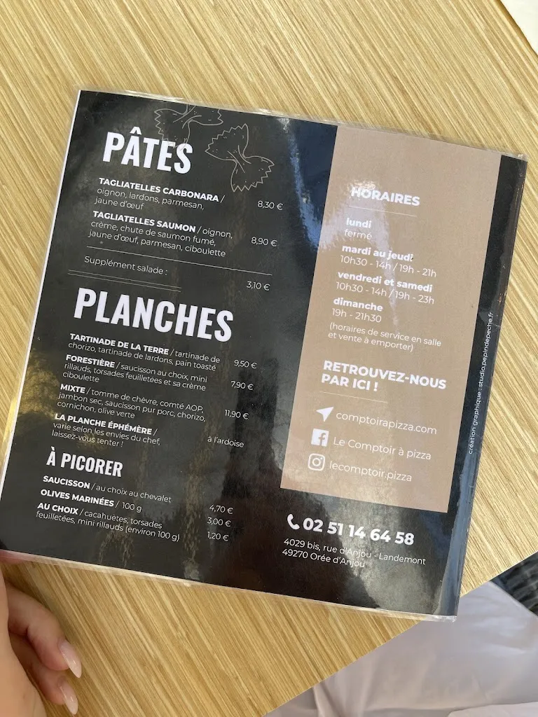 Menu_Le comptoir à pizza_d'Anjou_immagine_3