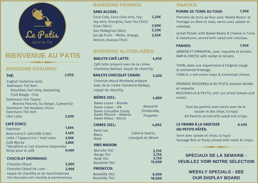 Menu_Le Patis - Salon de The_Landivy_immagine_2