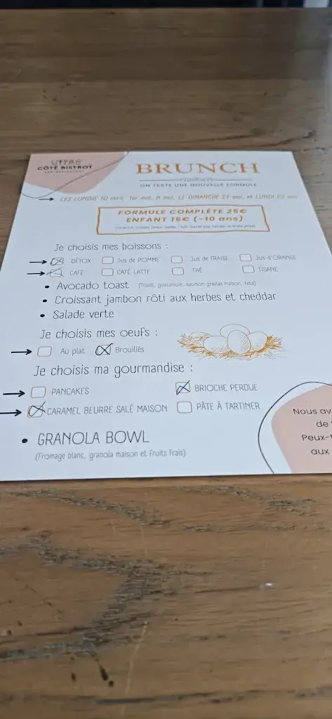 Menu_Restaurant Coté Bistrot La Tranche sur Mer_Tranche-sur-Mer_image_1