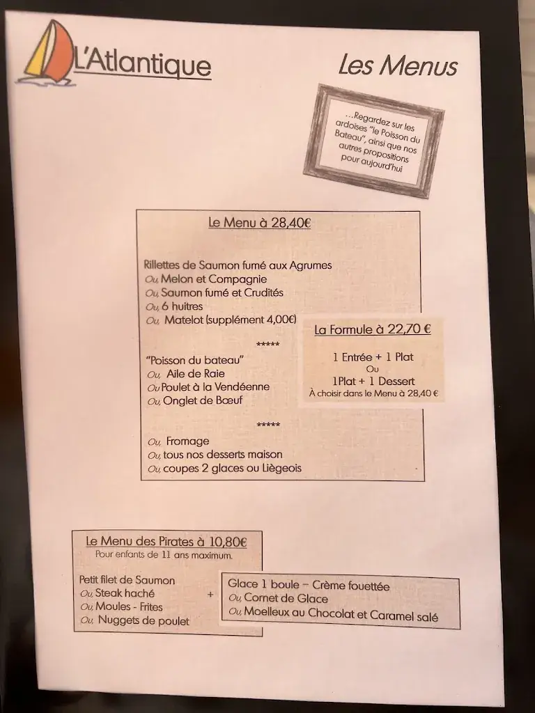 Menu_L'Hôtel de l'Atlantique_Tranche-sur-Mer_immagine_3