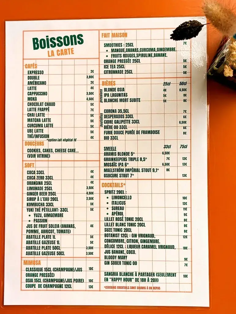 Menu_OSIA Brunch / Bar_Tranche-sur-Mer_image_1