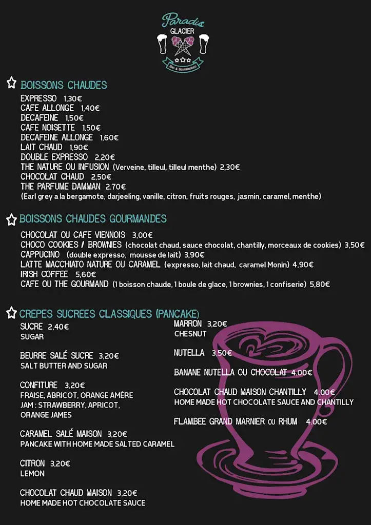 Menu_Le Paradis Glacier⎜Bar & Glacier_Tranche-sur-Mer_image_3