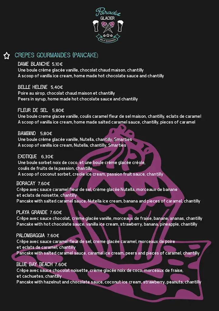 Menu_Le Paradis Glacier⎜Bar & Glacier_Tranche-sur-Mer_image_4
