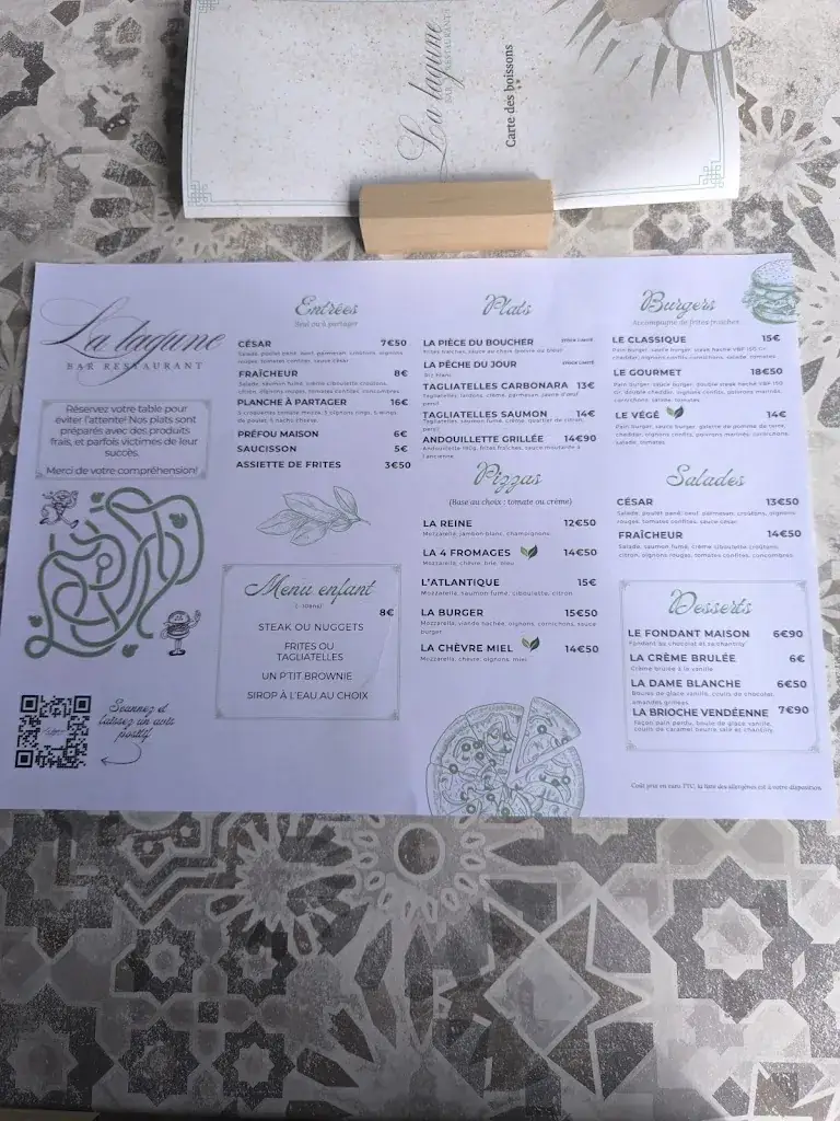 Menu_Restaurant La Lagune_Tranche-sur-Mer_image_1