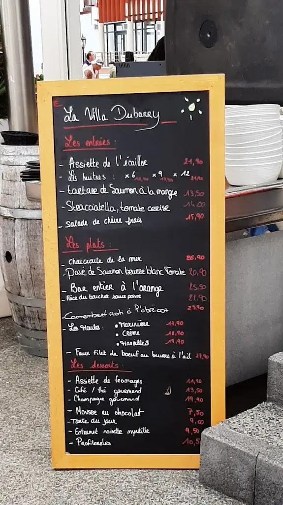 Menu_La Villa - Bar Resto' Lounge_Tranche-sur-Mer_image_1