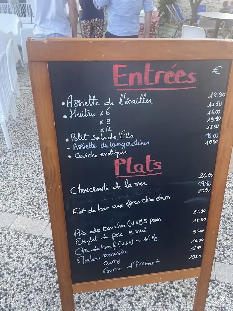 Menu_La Villa - Bar Resto' Lounge_Tranche-sur-Mer_image_3
