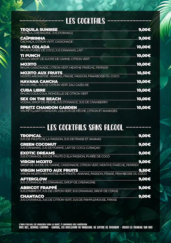 Menu_Le Garden - La Tranche-sur-mer_Tranche-sur-Mer_image_2