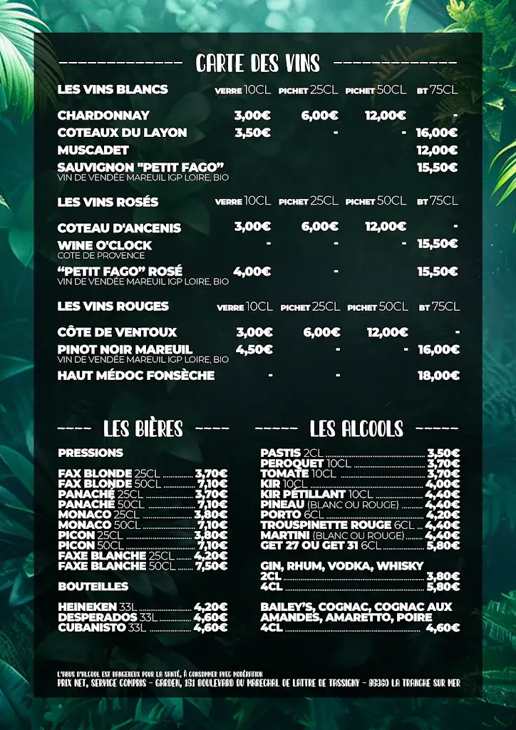 Menu_Le Garden - La Tranche-sur-mer_Tranche-sur-Mer_image_3