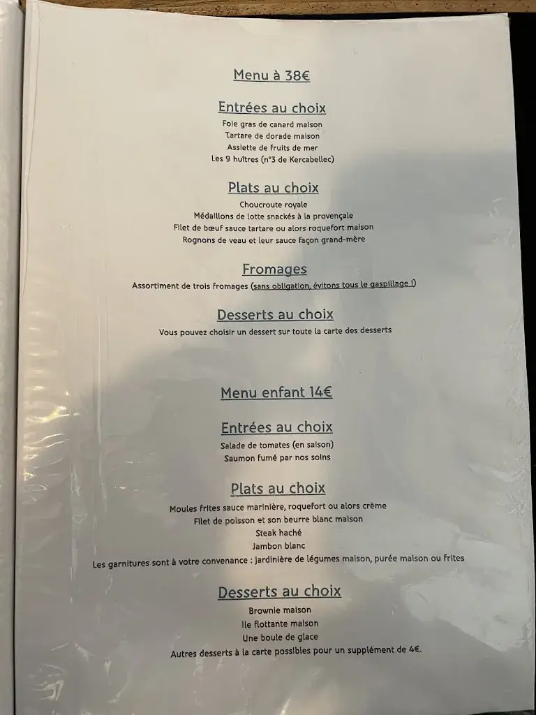 Menu_Restaurant LA GODILLE_Turballe_image_1