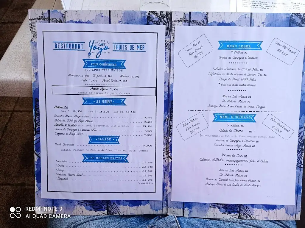 Menu_Restaurant Chez Yoyo_Turballe_image_2