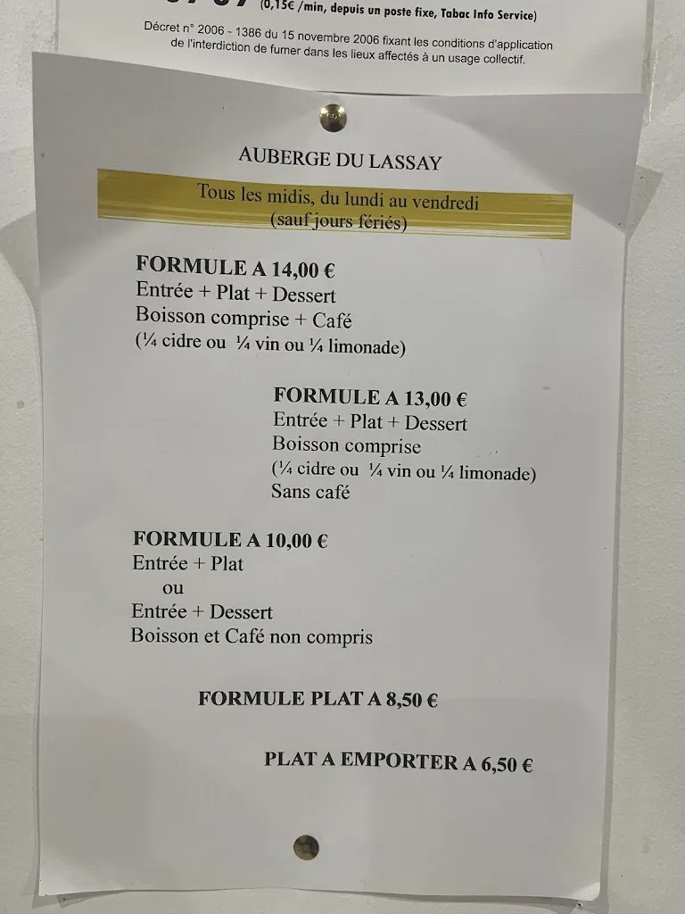 Menu_Auberge Du Lassay_Lassay-les-Châteaux_image_1