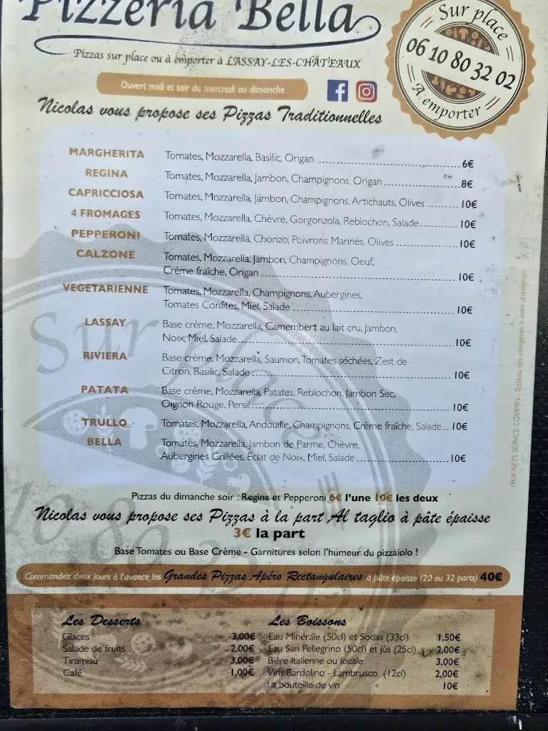 Menu_Pizzeria BELLA_Lassay-les-Châteaux_image_1