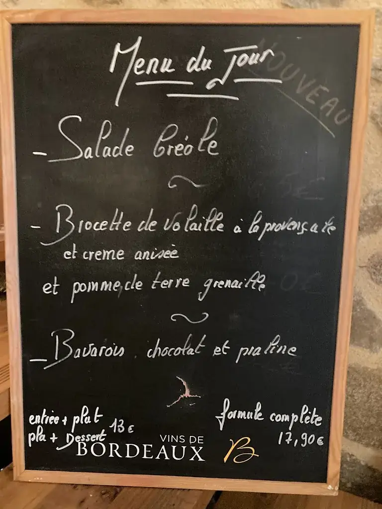 Menu_La Boule d'Or - Restaurant_Pouzauges_image_1