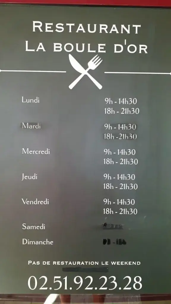 Menu_La Boule d'Or - Restaurant_Pouzauges_image_2