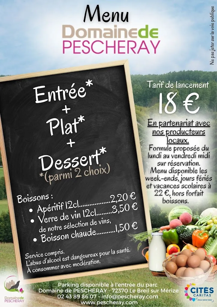 Menu_Restaurant de Pescheray_Breil-sur-Mérize_image_1