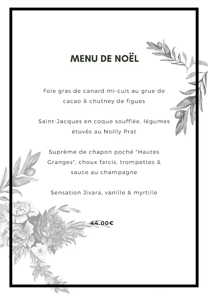 Menu_Restaurant Hall St Lazare_Loroux-Bottereau_image_1