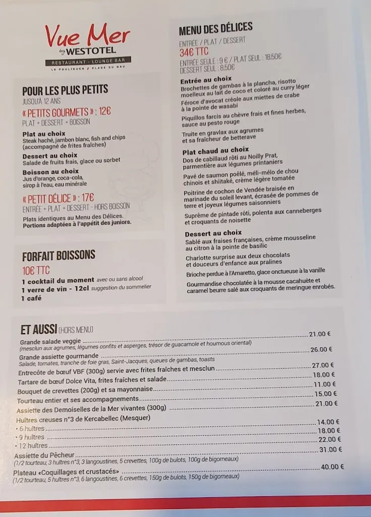 Menu_Vue Mer By Westotel_Pouliguen_image_1