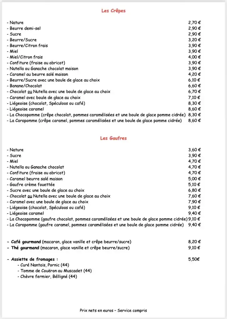 Menu_Restaurant La Martinière_Pellerin_image_4