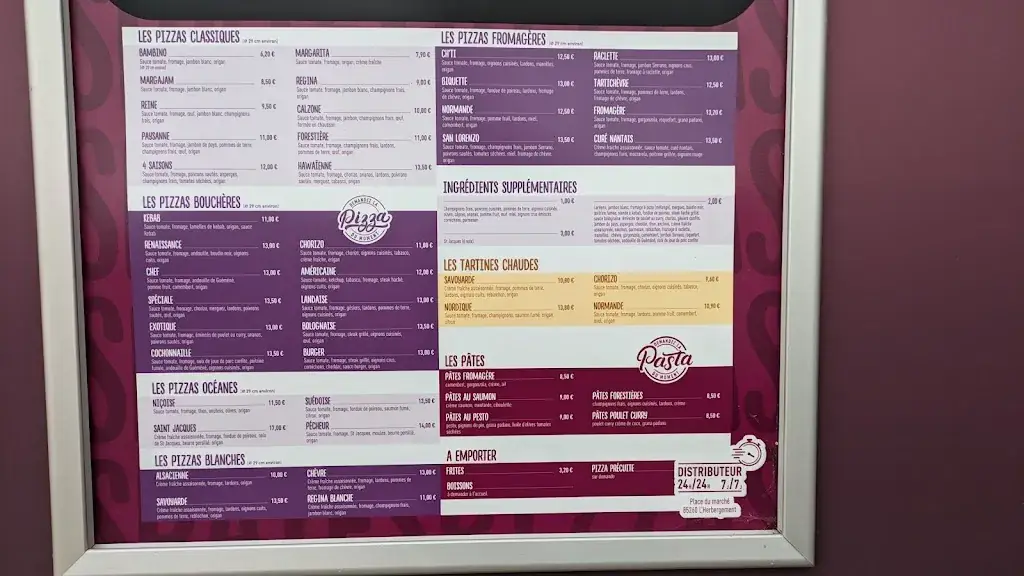 Menu_Pizzeria-Grill San Lorenzo Vespucci_L'Herbergement_image_1