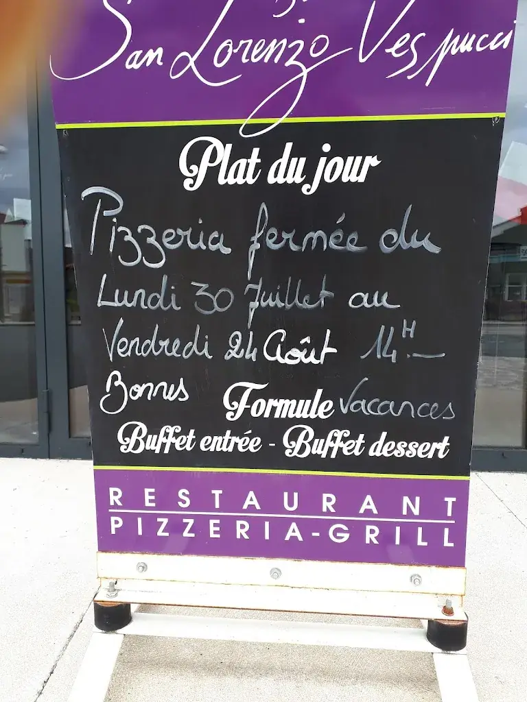 Menu_Pizzeria-Grill San Lorenzo Vespucci_L'Herbergement_image_2