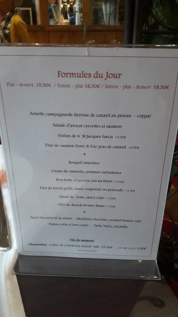 Menu_Restaurant Le Presbytère_Tiffauges_image_4