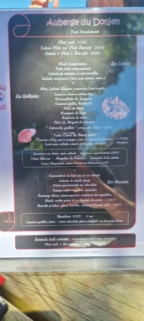Menu_L'Auberge du Donjon_Tiffauges_image_4